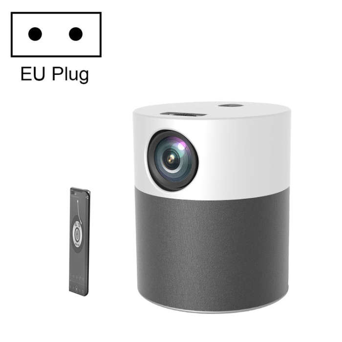 M1 Home Commercial LED Smart HD Projector, Specification: EU Plug(Phone with Screen Version)