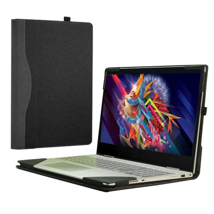 PU Leather Laptop Protective Case For HP Envy X360 15-BP / CN / DR / DS(Blue)