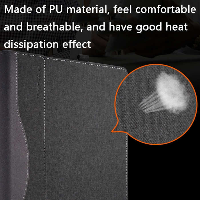 PU Leather Laptop Protective Case For HP Envy X360 15-BP / CN / DR / DS(Blue)