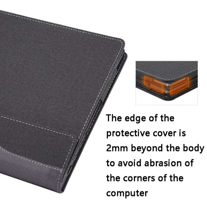 PU Leather Laptop Protective Case For HP Envy X360 15-BP / CN / DR / DS(Blue)