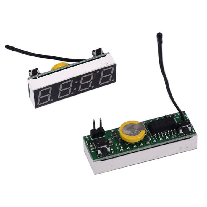 High-Precision RX8025T Digital Clock Module LED Digital Tube Electronic Clock(Red)
