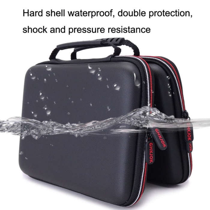 GHKJOK GH1322 Large Capacity U Disk SD Card Mobile Hard Disk Bag(Black)