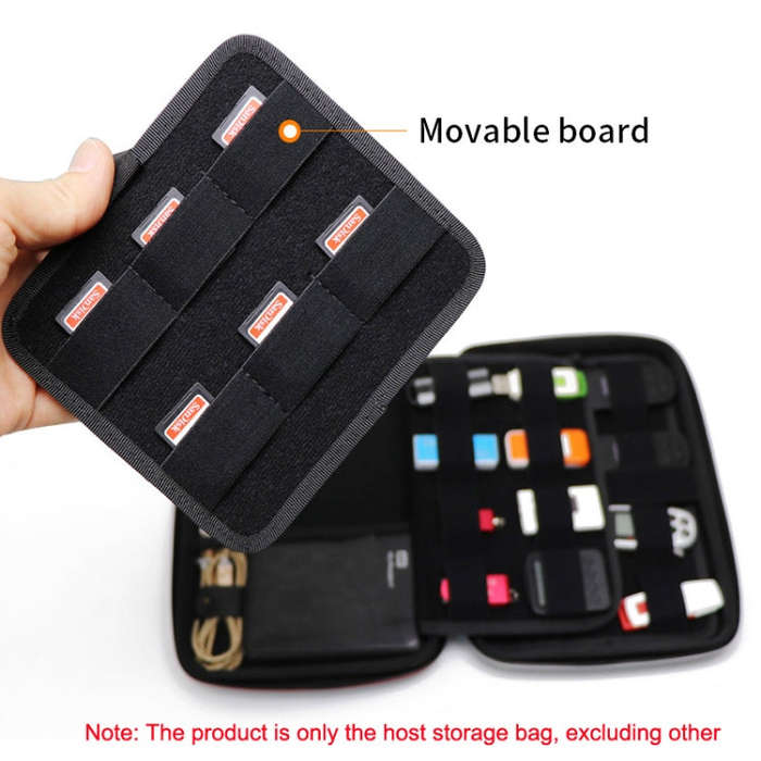 GHKJOK GH1322 Large Capacity U Disk SD Card Mobile Hard Disk Bag(Black)