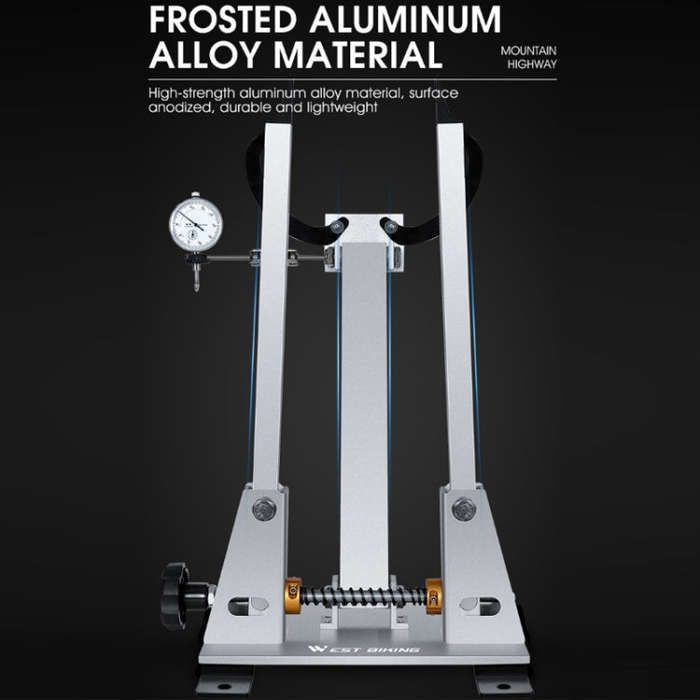 WEST BIKING Bicycle Wheel Correction and Adjustment Station(Silver)