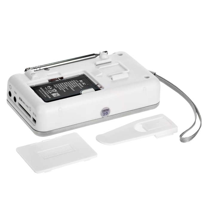 L-938  MP3 Audio Player FM Radio Support  SD MMC Card AUX-IN Earphone-out(White)