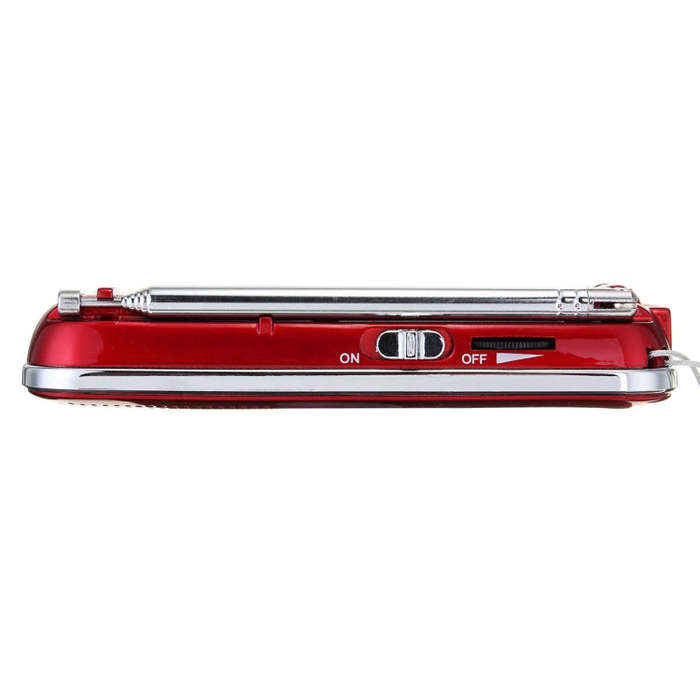 L-218AM  MP3 Radio Speaker Player Support TF Card USB with LED Flashlight Function(White)