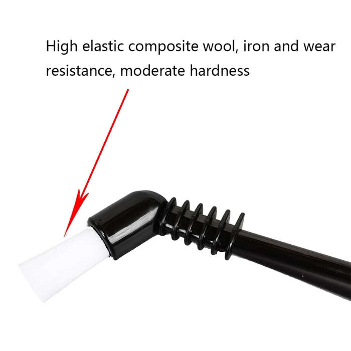 KFS-10 Short Handle Coffee Machine Cleaning Brush(White Hair)