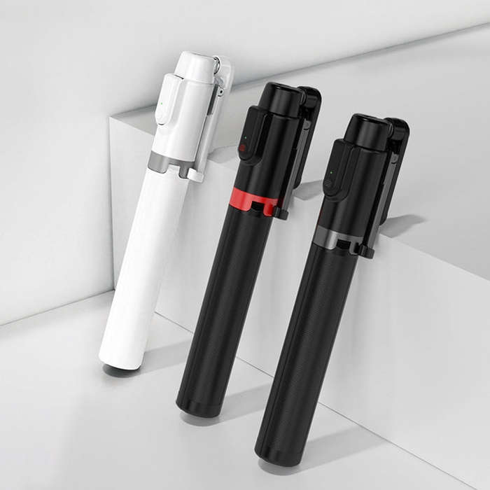 Desktop Multi-Function Live 1.3m Tripod Portable Integrated Bluetooth Selfie Rod(Black)