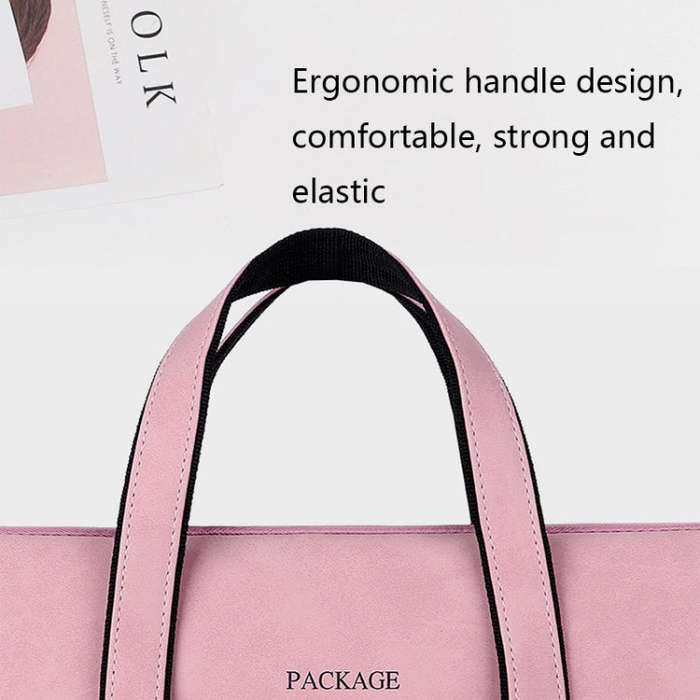 Q5 PU Waterproof and Wear-resistant Laptop Liner Bag, Size: 15 / 15.4 / 15.6 inch(Pink)