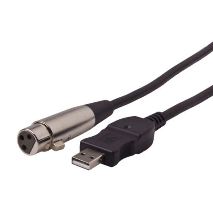 3m Microphone Connection Computer Cable USB To XLR(Black)