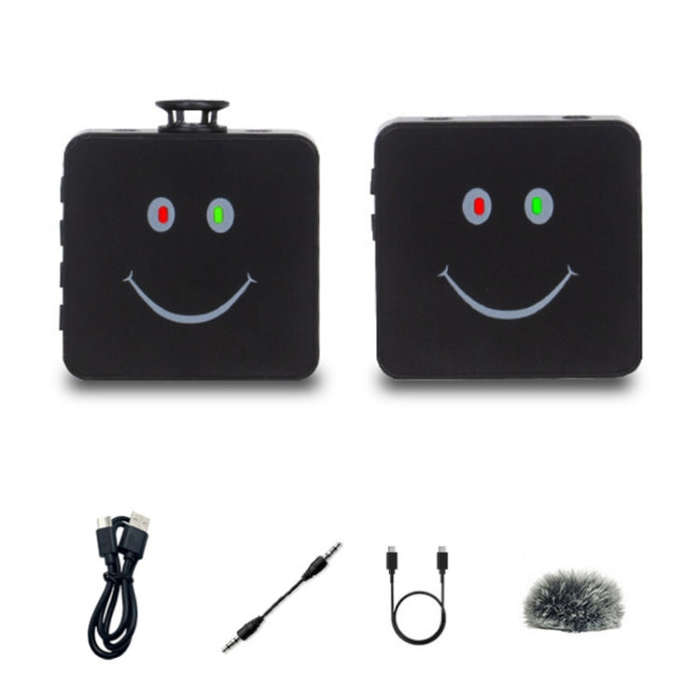 Outdoor Short Video Shooting Noise Reduction Radio Lavalier Microphone Without Bluetooth
