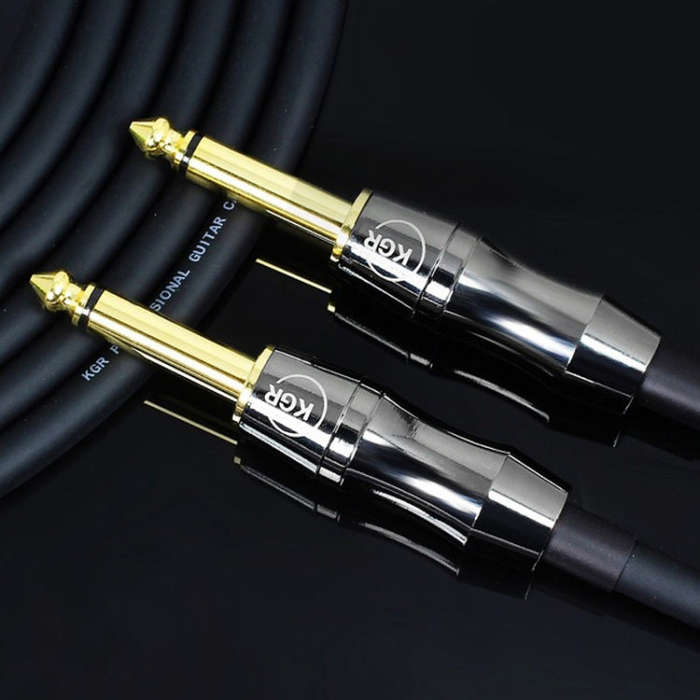 KGR Guitar Cable Keyboard Drum Audio Cable, Specification: 3m(Double Straight  Jack)