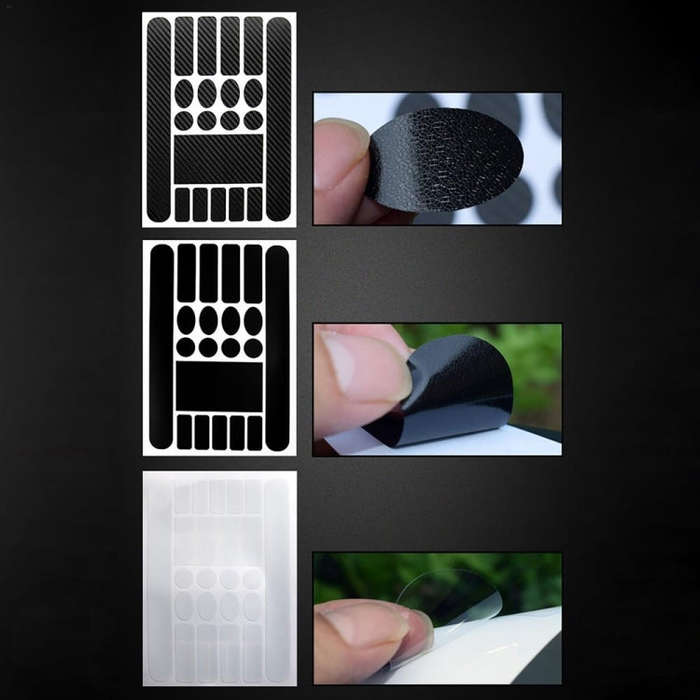 FMFXTR Bicycle Protection Chain Sticker Front Fork Protective Film, Color: Transparent