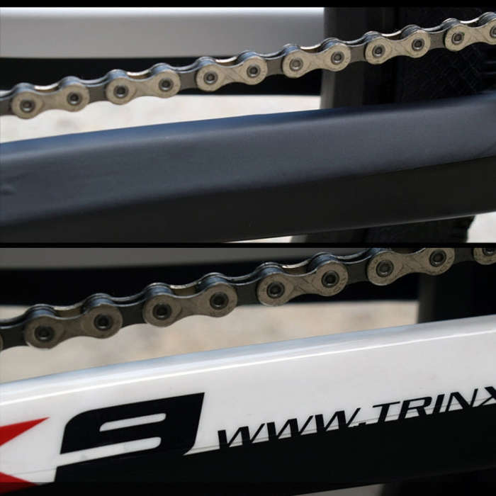 FMFXTR Bicycle Protection Chain Sticker Front Fork Protective Film, Color: Transparent