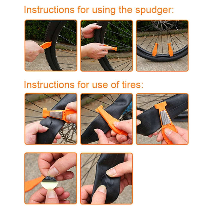 Multifunctional Bicycle Tire Changing Tool, Color: Red