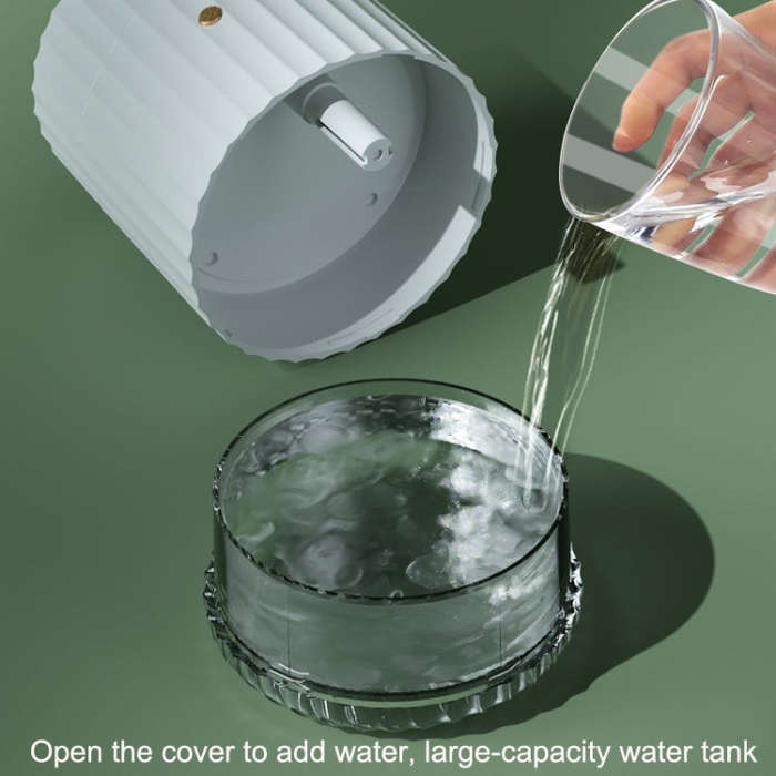 PW01 USB Water Cooling Mini Fan Desktop Turbo LED Spray Humidifying Air Cooler(Green)