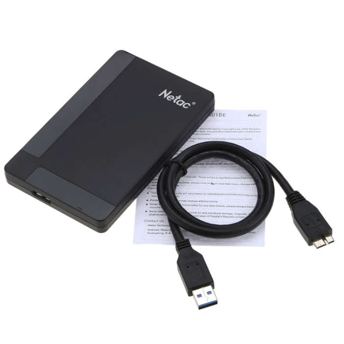 Netac K218 High Speed 2.5 Inch Software Encrypted Mobile Hard Drive, Capacity: 2TB