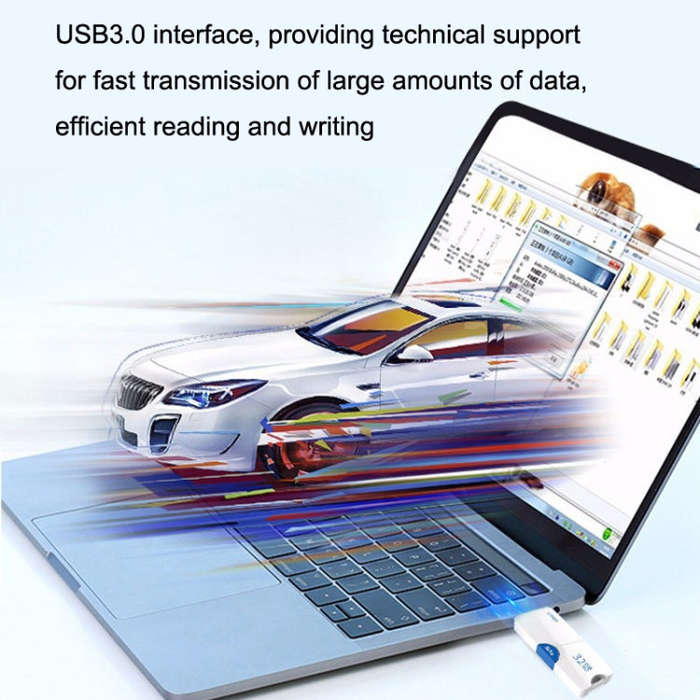 Netac U905 High Speed USB3.0 Retractable Car Music Computer USB Flash Drive, Capacity: 64GB