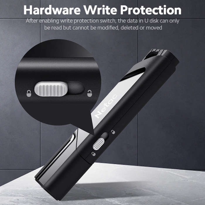 Netac U336 Protection With Lock Car High-Speed USB Flash Drives, Capacity: 64GB