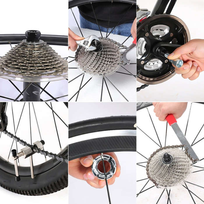 Bicycle Maintenance Tool Set Stracail Disassembly Tool + Interceptor + 20 Teeth