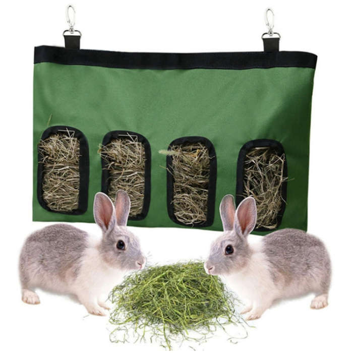 Pet Rabbit Guinea Pig Hanging Feeding Hay Storage Bag, Specification: Pineapple Four-hole