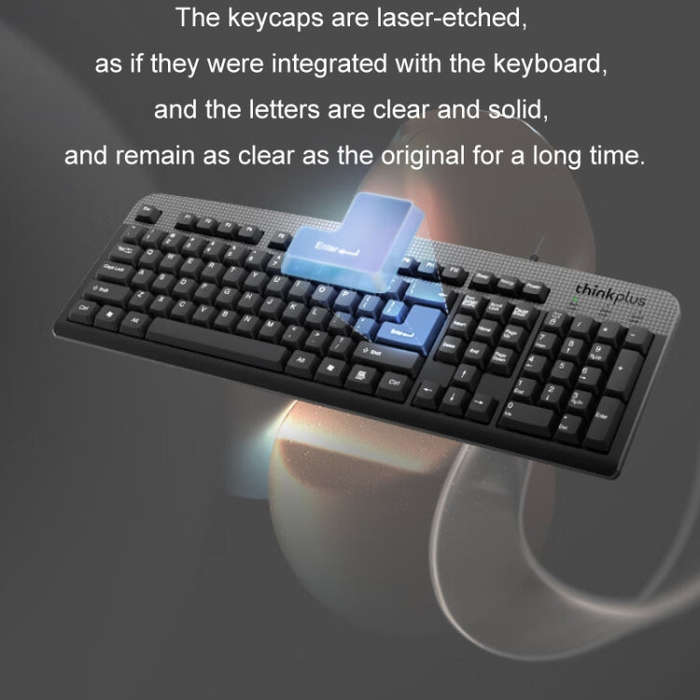 Lenovo Thinkplus USB Wired Office Keyboard And Mouse Set(KM130 Pro)