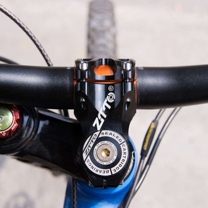 ZTTO Bicycle Handlebar Hollow 0 Degree Short Riser(Purple)