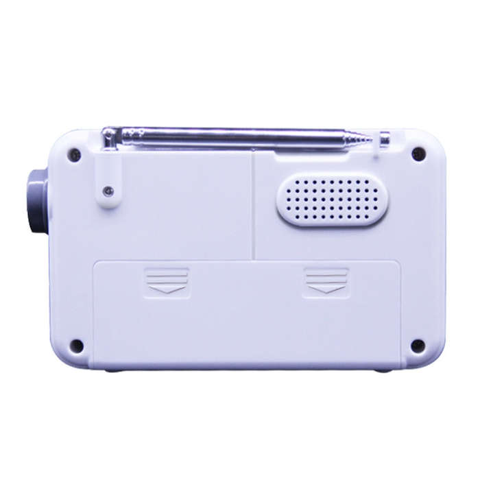 SY-8801 Portable Retro Radio HD LCD Screen Weight Bass Short Wave Radio(White)