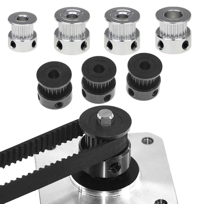 10 PCS GT2 3D Printer Synchronous Wheel Transmission Leather Pulley, Specification: 16 Tooth 6mm