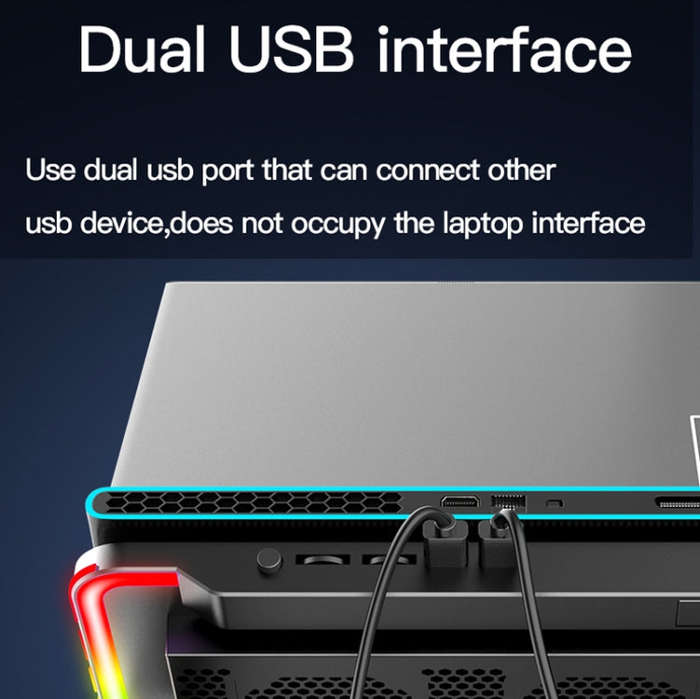 CoolCold F5  Laptop Radiator Bracket Office Desk Adjustable Laptop Cooler,Style: Fantasy Edition