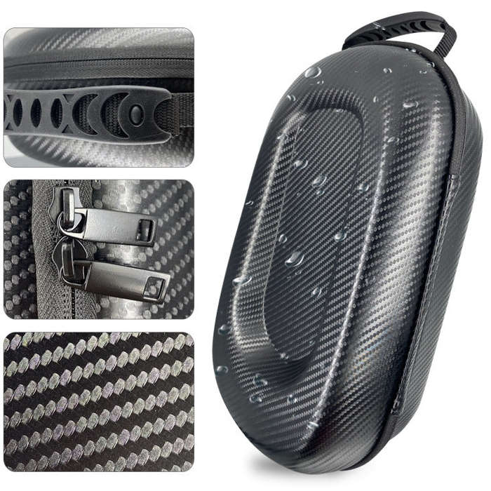 For Meta Quest VR Glasses Shockproof Storage Bag(Carbon Fiber)