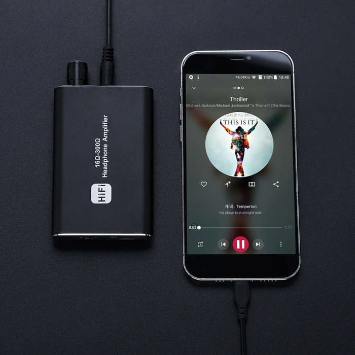 Portable Bass Adjustable Headphone Amplifier