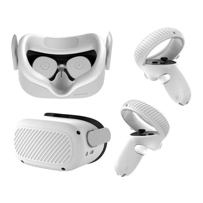 VR Glasses Lens Shell Handle Protective Case For Quest 2(White)