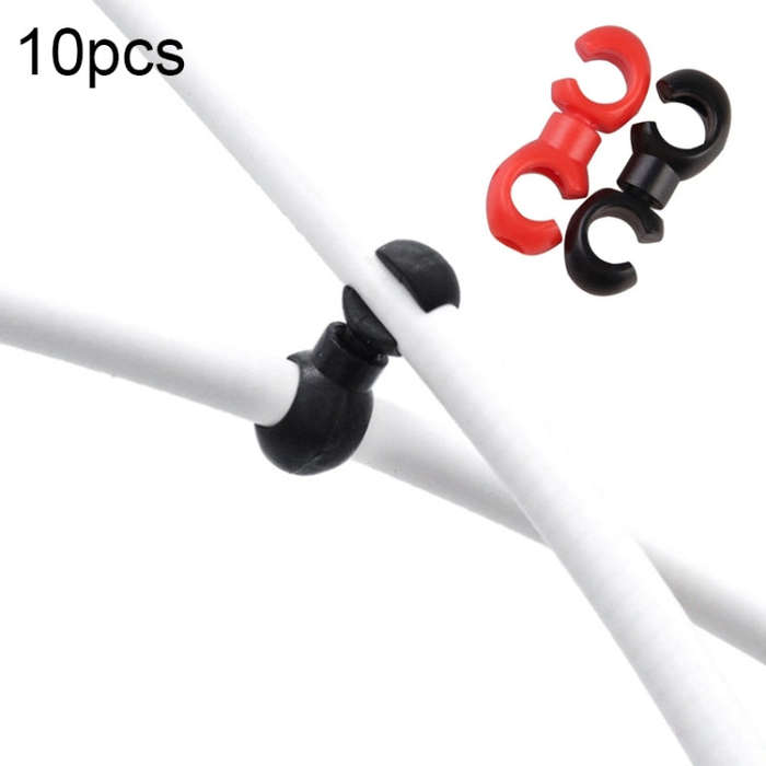 10 PCS Bicycle Handcuffs Type Shift Cable Buckle(Random Color Delivery)