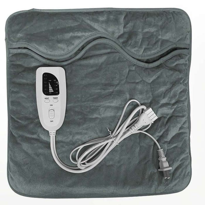 60W  Electric Feet Warmer For Women Men Pad Heating Blanket US Plug 120V(Dark Gray)