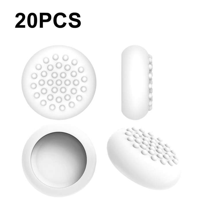 20 PCS Peripheral Button VR Handle Rocker Silicone Protective Cover, For Quest 2(White)