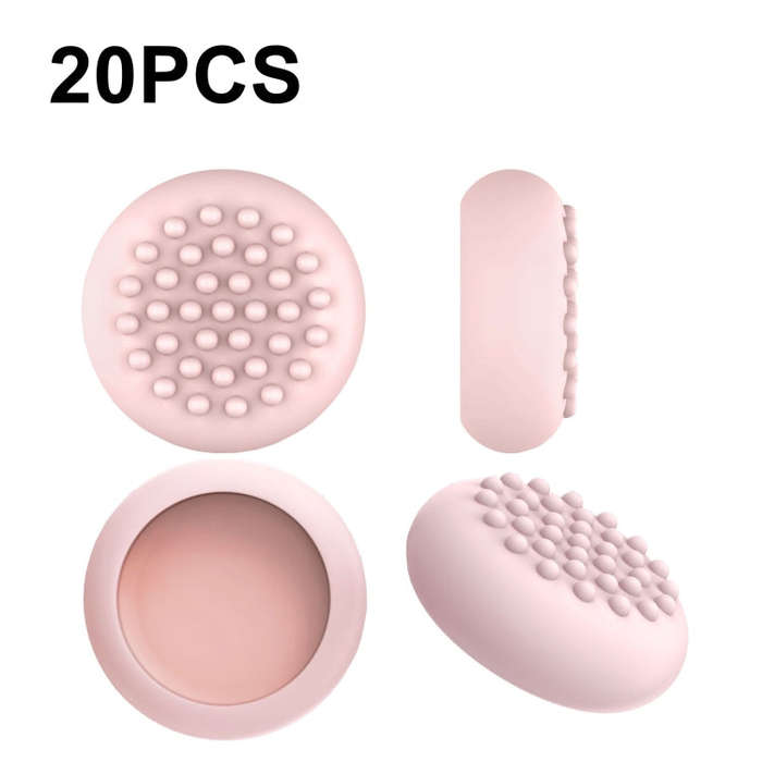 20 PCS Peripheral Button VR Handle Rocker Silicone Protective Cover, For Quest 2(Pink)