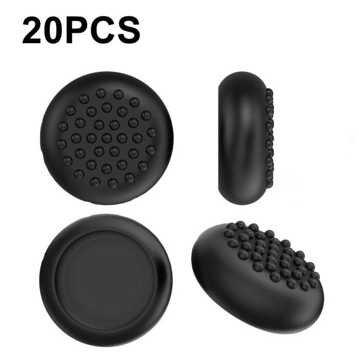 20 PCS Peripheral Button VR Handle Rocker Silicone Protective Cover, For Quest 2(Black)