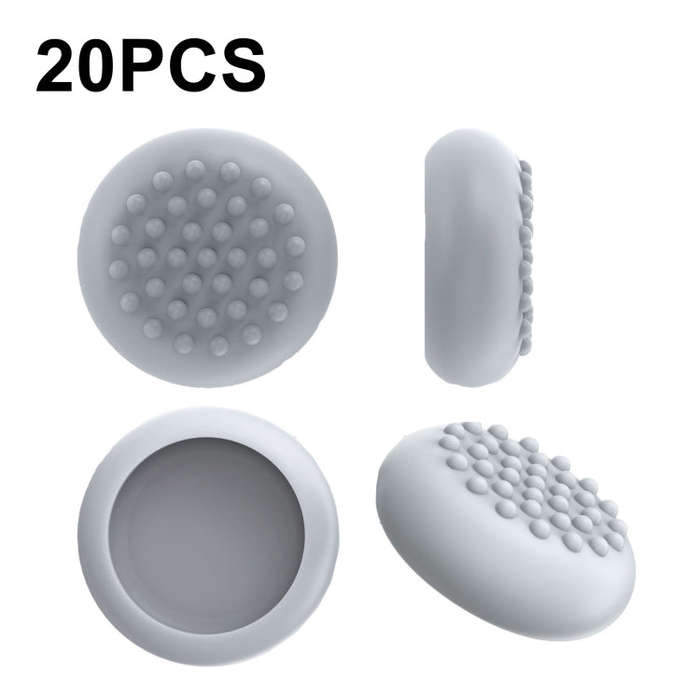 20 PCS Peripheral Button VR Handle Rocker Silicone Protective Cover, For Quest 2(Grey)