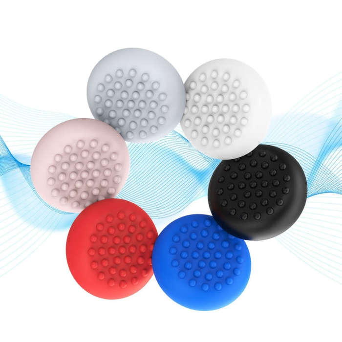 20 PCS Peripheral Button VR Handle Rocker Silicone Protective Cover, For Quest 2(Red)
