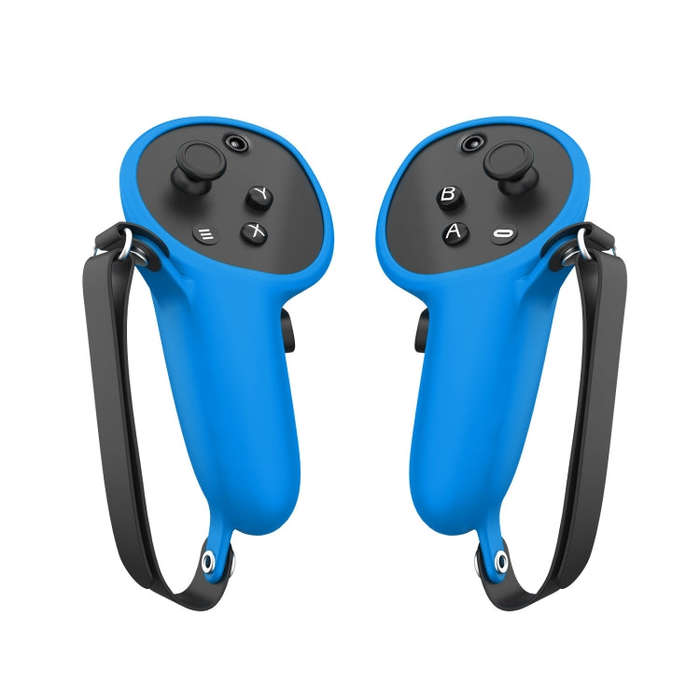 For Quest Pro 1pair Handle Silicone Case Cover VR Accessories(Blue)