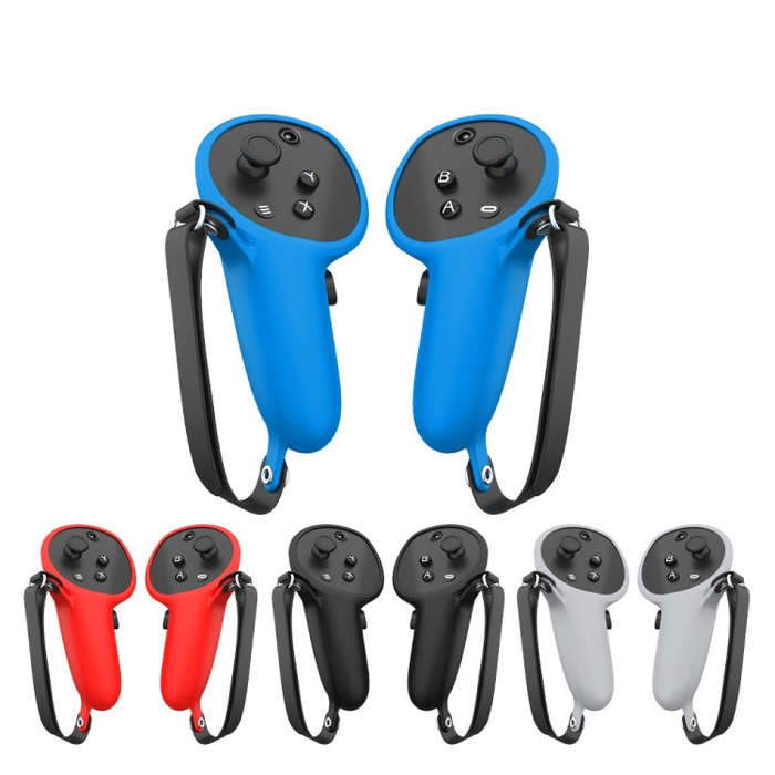 For Quest Pro 1pair Handle Silicone Case Cover VR Accessories(Blue)