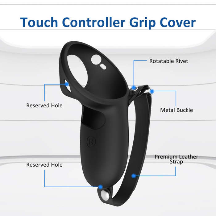 For Quest Pro 1pair Handle Silicone Case Cover VR Accessories(Blue)
