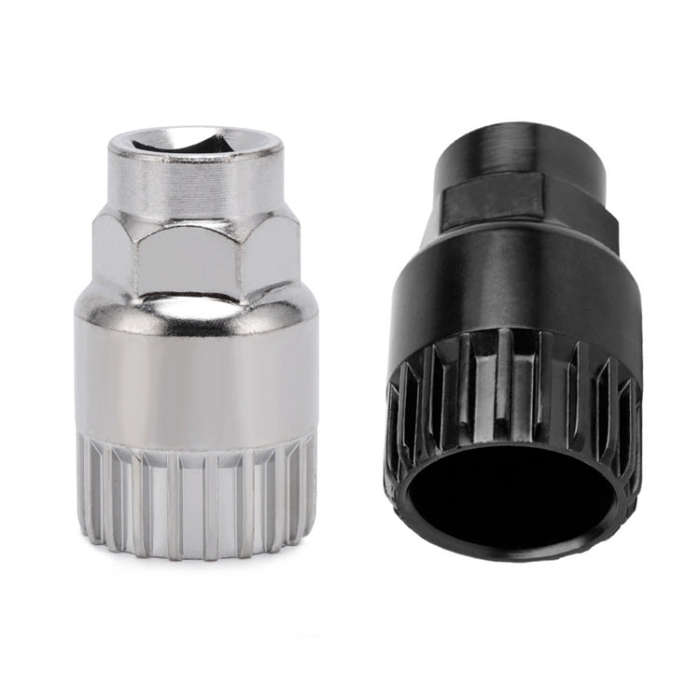 Mountain Bike Square Hole Removal Installation Shaft Sleeve(Black)