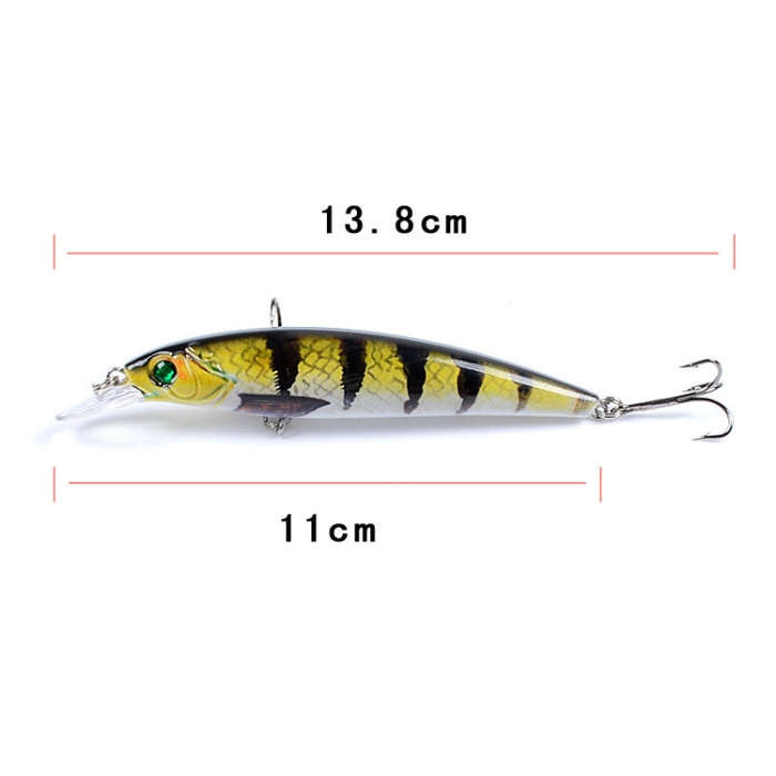 LB106 11cm/11.5g Lure Painted Bionic Fishing Bait Plastic Hard Bait, Color: 9