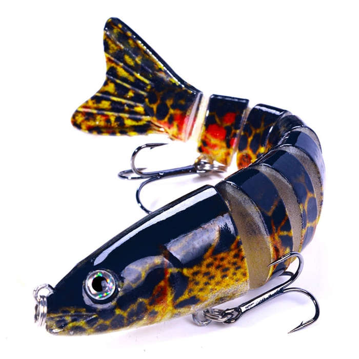 HENGJIA JM064 Multi-section Fish Minnow Bionic Fake Lures Sea Fishing Sinking Lures, Size: 12.8cm...