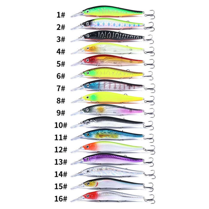 HENGJIA MI135 13.5cm 15.6g Sea Fishing Long-casting Floating Minnow Bionic Lures(9)