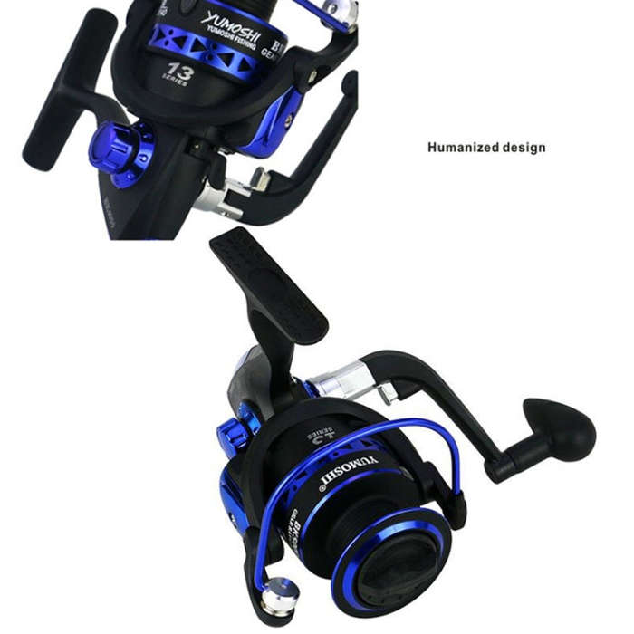 YUMOSHI BK5000 Fishing Reel Spinning Strong Metal Spool High Speed Sea Fish Reel