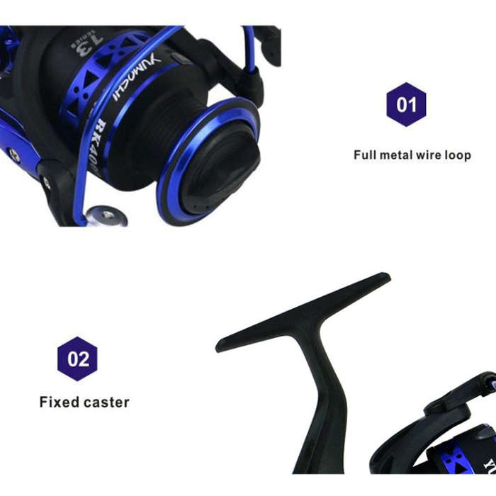 YUMOSHI BK7000 Fishing Reel Spinning Strong Metal Spool High Speed Sea Fish Reel