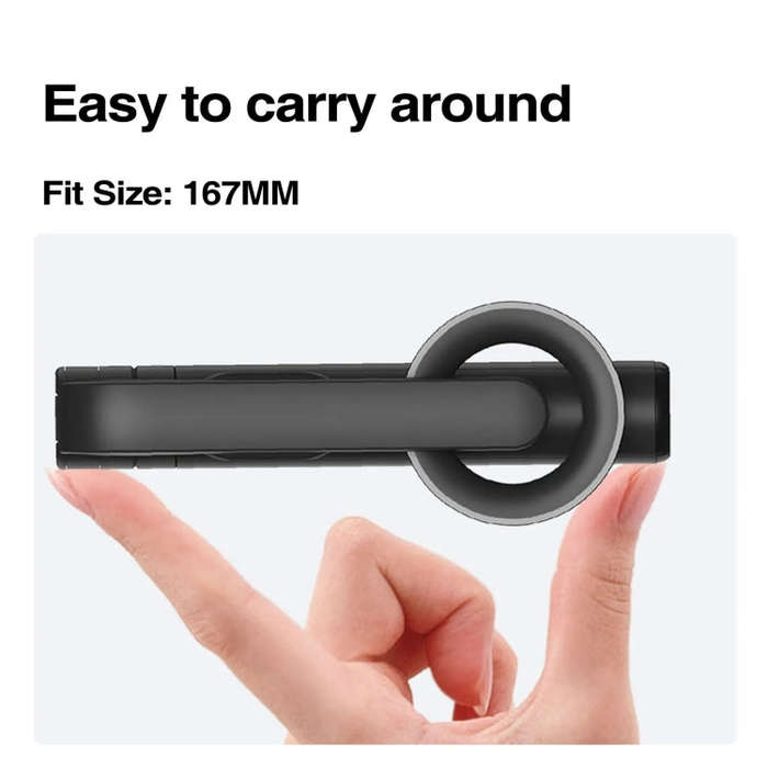 Magnetic Selfie Stick Tripod Handheld Stabilizer Rod With Remote Controller(White)